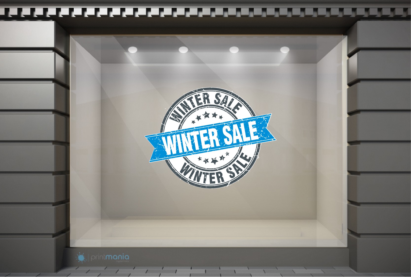 WSL032 Αυτοκόλλητα Βιτρίνας / Τοίχου - Winter Sale